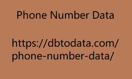 Phone Number Data